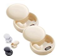 Drift - Invisible Earbuds, Invisible Sleep Wireless Earphone, Vision Beam Drift - Invisible Earbuds, Light-Weight Noise Blocking, for Sleeping, Working, Hiking (Skin-2pcs)