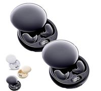 Drift - Invisible Earbuds, Invisible Sleep Wireless Earphone, Vision Beam Drift - Invisible Earbuds, Light-Weight Noise Blocking, for Sleeping, Working, Hiking (Black-2pcs)