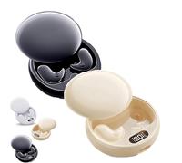 Drift - Invisible Earbuds, Invisible Sleep Wireless Earphone, Vision Beam Drift - Invisible Earbuds, Light-Weight Noise Blocking, for Sleeping, Working, Hiking (Black+Skin)