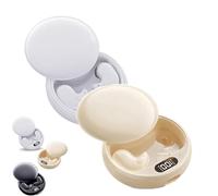 Drift - Invisible Earbuds, Invisible Sleep Wireless Earphone, Vision Beam Drift - Invisible Earbuds, Light-Weight Noise Blocking, for Sleeping, Working, Hiking (White+Skin)