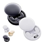 Drift - Invisible Earbuds, Invisible Sleep Wireless Earphone, Vision Beam Drift - Invisible Earbuds, Light-Weight Noise Blocking, for Sleeping, Working, Hiking (White+Black)