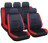 Drift, set fodere coordinate - Nero/Rosso sedili auto