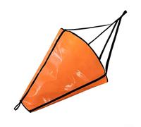 Drift Sock Sea Anchor con forma conica aerodinamica per paddle, kayak, barche a vela, barche e moto d'acqua su superfici d'acqua (61 cm, arancione)