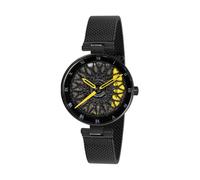 DriftElement® Orologio da corsa da donna - Orologio da polso di design con cinturino in maglia in acciaio inox e quadrante sportivo (rosso, giallo, blu) - Elegante e sportivo orologio da donna con