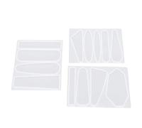 DriKou 3 pasadores de silicona de cristal, hechos a mano, herramientas para hacer palitos de pelo, clips de resina para hacer horquillas, resina de silicona para manualidades de