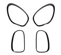 DriKou 4pcs Headlight and Taillight Bezel Trim, 51139801573 for Countryman R60 2010 to 2016 Gloss Black