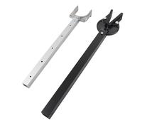 DriKou Adjustable Transom Saver,with Composite Head for 100 Horsepower Motor Roller And Trailer Mounts Black 23 to 35 inch