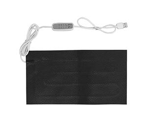 DriKou Almohadilla Térmica Reguladora de Temperatura, 4 Engranajes Alimentación USB Calentador de Tela Eléctrico Impermeable Alivio del Dolor Calambres Abdominales para Alivio del (25x30cm)