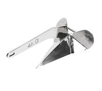 DriKou Ancora per Barca Stile Delta, Ancora per Aratro ad Ala Triangolare da 4 kg per Ormeggio Barca sulla Spiaggia, Sabbia, Ciottoli, Rocce, Erba, Alghe