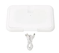 DriKou Baby Wipe Warmer Case, USB Portable Diaper Wipes Heater Box Travel Holder Refillable Constant Temperature Ultra Thin Heating Wipe Case for Newborn Baby Baby Shower Gifts Wh