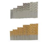 DriKou Coated Drill Bit, 100pcs Coated and White Drill Bit Set High Speed Steel Twist Drill Bits