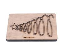 DriKou Leder-Stanzform, mit Holzbrett, legierter Stahl, Weihnachtsbaum, Handstanzform, Hintergrund-Prägeschablonen für handgefertigte Album-Dekoration, DIY-Basteln