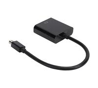 DriKou Mini DP to VGA Adapter, Mini DP Male to VGA Female Adapter Converter Cable ABS for ThinkPad PC Computer Black