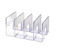 DriKou Organizador de bolsos de, Hogar Transparent Bag Storage Rack Red Red Red PC Mini Purse Estante para Armario Organización Separadores de bolsos Organizadores de bolso de (4 sezione)