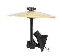 DriKou Presa d'aria per piatti per auto, Mini Drum Crash Cymba con staffa regolabile per intrattenimento per tutti i tipi di veicoli (Oro)