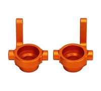 DriKou RC Steering Cup Aluminum, Alloy Reducing Vibration RC Steering Blocks for ZD Racing DBX 10 RC off Road Vehicle 2pcs (Orange)