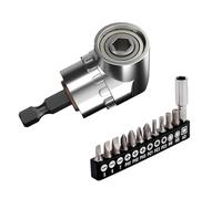 Drill Adapter - Right Angle Screwdriver Attachment | Steel Angle Wrench Adapter - 105 Degree Drill Bit Extension Tool for Tight Corners and Hard to Reach Areas Diy Repair and Professional Use