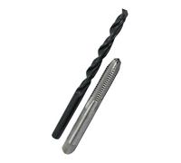 drill America Pou High Speed Steel Tap and drill bit set (# 0 - 80 - 1 - 1/5,1 cm -12, m1.6 - M36, NC, NF), set di punte e rubinetto in plastica custodia, M12 x 1.75, 1