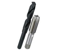 drill America Pou High Speed Steel Tap and drill bit set (# 0 - 80 - 1 - 1/5,1 cm -12, m1.6 - M36, NC, NF), set di punte e rubinetto in plastica custodia, 9/16"-18, 1