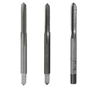 Drill America serie DWT Qualtech - Set di maschi filettati a mano, in acciaio, non rivestiti, con gambo quadrato, M4 x 0,7 mm, confezione da 1 pezzo