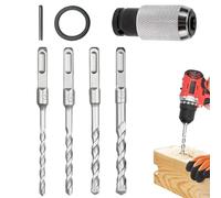 Drill Bit Adapter - Metal, Rotary Hammer Adapter Heavy Duty Quick Release Portable | For Electricians Plumbers Home Improvement Renovation Construction Repair