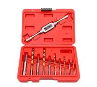 Drill Bit Bolt Extractor Kit, Easy Out Drills Set, 7.72x5.43 Inches, Strip High Strength Steel Build, Rust Resistant Finish for Stripped Screws and Broken Bolts Removal, Red