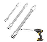 Drill Bit Extension, 3 Pezzi Portatile Metallo Bendable Bar Flessibile Hex Shank Screwdriver Shaft For Automotive Engine Riparazione Manutenzione Riparazione Auto Veicolo Automobile Garage Mechanical