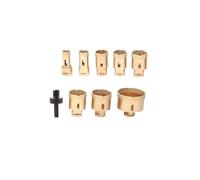 drill bit kit, Punte for carotaggio diamantate a secco (filettatura M14) - Sega a tazza for piastrelle in ceramica, granito, marmo,for diy(9PC-No box)