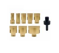 drill bit kit, Set di punte for carotaggio for brasato a secco con filo diamantato M14, set strumenti for fori in marmo,for diy(9Pcs No Box)