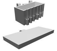 Drill Bit Organizer with Belt Loop - 6-Slot Tool Storage System with Screw Box