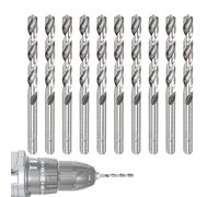 Drill Bit Set - 1 mm, 2,5 mm, 3 mm Metal & Woodworking Tools | 10 pezzi Bright Finish Drill Bits for Aluminum, Copper, Iron, Home, Furniture, Appliance, Automotive, Plumbing, Woodworkers, Mechanics
