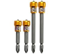 Drill Bit Set - Magnetic Screwdriver Bits for Construction Carpentry DIY Projects Contrattori Handymen Workshops Home Improvement Furniture Assembly | S2 Steel Magnetic Tip Hex Shank Change Case