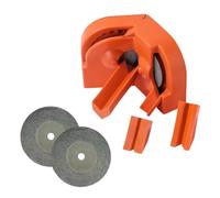 Drill Bit Sharpener Kit - 3.2in Grinding Tool With 2 Replacement Wheels