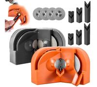 Drill Bit Sharpener, Multipurpose Drill Bit Grinding Sharpener, Drill Bit Sharpening Tool Jig for All Bits, Afilador De Brocas Para Metal With 2 Grinding for Hss Masonry Carbide Metal (2Pcs-Mix)