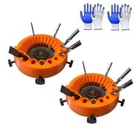 Drill Bit Sharpener, Multipurpose Drill Sharpener, Power Angle Grinder Attachments, Old Drill Bit Grinder, Grinder Drill Bit Sharpener, 2 to 13 Mm Drill Bits for Grinding 125 mm Grinder (2Pc)