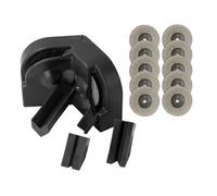 Drill Bit Sharpener Set, Electric Twist Drill Bit Grinder Tool with 10PCS Diamond Grinding Discs and 3 Auxiliary Tools, for 2-16 mm Drill Bits, ABS Construction (Nera)