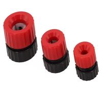 Drill Bit Stop Collar Set, Adjustable 3-13mm Depth Limit Ring for Woodworking, 3Pcs Drill Guide for Controlled Drilling Accuracy, Red and Black