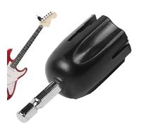 Drill Bit String Peg Winder, Compact Peg Puller Tool, Wear-Resistant Guitar Accessory, Efficient Crank for Acoustic, Electric, and Bass Instrument Maintenance Black