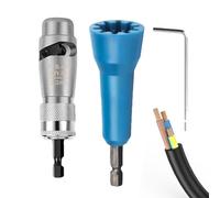 Drill Bit Wire Stripper, Electrical Wire Stripping Tool, Professional Electrician Tool Set, 3,27 x 2,48 pollici Ergonomic Twisting Device for Quick Nut Installation