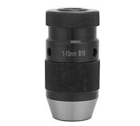 Drill Chuck Adapter, Drill Chuck Tasto in Acciaio Carbone Auto Stringele Torna Senza Chiave Drill Chuck B16 Arbor Live Center Center Chuck per Presse per Trapano CNC o Fuso (1/13-B16 leggero)