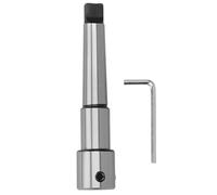 Drill Chuck Arbor Morse Shank Annular Cutter Industrial Strength Steel Construction Precision Tool For Magnetic Drills Radial Drills Bench Drills Lathes MT3 19.05mm Silver