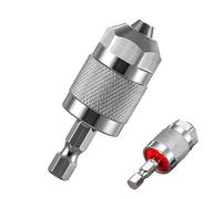 Drill Chuck - Hex Shank Quick Change Chuck | 1/4 Inch Attachment Quick Change Chucks | 3-Jaw for Woodworking Metal Processing Cordless Screwdriver Power Tool