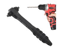 Drill Chuck Ratchet Spanner, Chuck Key Replacement Tool, Multifunctional Quick Change Wrench, Strong and Ergonomic, Portable Compact Ideal for Bike, Plumbing, Manutenzione