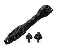 Drill Chuck Ratchet Spanner, Quick Change Adapter Spanner, Portable Double Head Ratchets Wrench, Versatile Fit, Compact Tool for Car Repair, Bike Maintenance and Garage Work