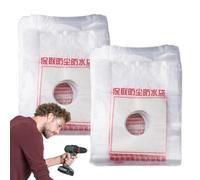 Drill Dust Cover Collector - PE 100-Piece | Wall Mount Sewage Bag | Water