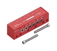 Drill Guide, Drilling Jig Locator, Adjustable Model Positioning Locator, Precision Woodworking Hole Punching Tool, Professional Cabinet Drawer Bench for Carpentry Positioning Aid