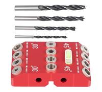 Drill Guide Jig, Multi Angle Alignment Tools Straight Holes, 4.13x2.76x0.98 Inches Vertical Woodworking Punch & Deck Railing Design, Handrail Drilling Tool for Home, Travel, Women, Men, Professional