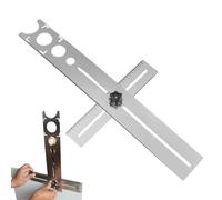 Drill Locator - Stainless Steel Adjustable Size | Universal Finder Marble Punching Tool | For Marble Wood Glass Floor Ceramic Tiling Installation Use