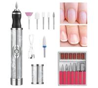 Drill per le unghie, file unghie elettrica - Kit per trapano per unghie elettrico,Strumento di pedicle multifunzionale, rimozione polacca per gel a basso rumore ricaricabile USB per chiodi acrilici di