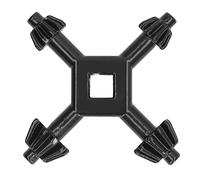 Drill Premere il tasto Chuck Durevole A lega di zinco 4 in 1 chiave a croce multifunzionale per l'installazione e la rimozione dei pezzi di trapano nero